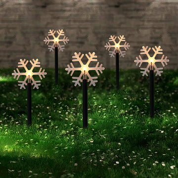 Outdoor Snowflake Garden Lights