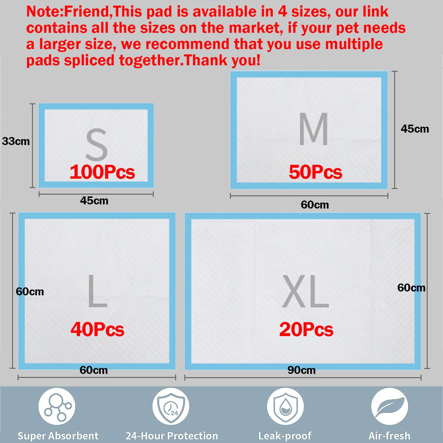 Super Absorbent Pet Training Pee Pads