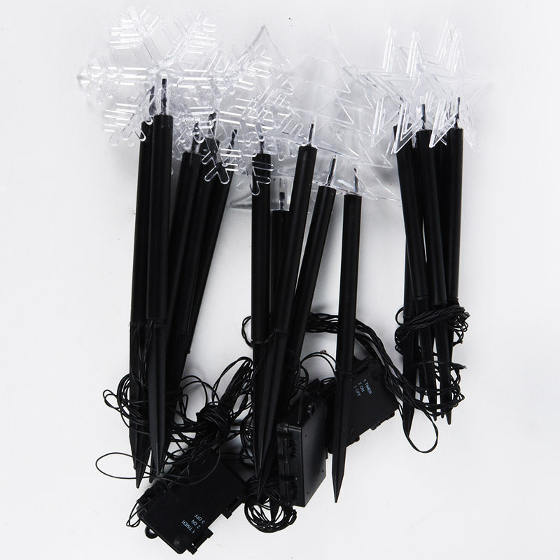 Outdoor Snowflake Garden Lights