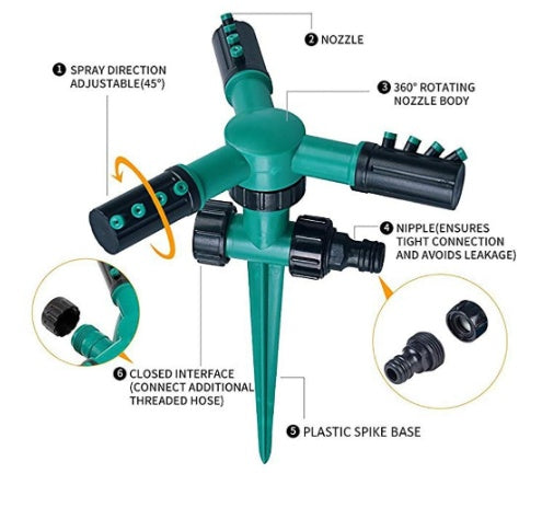 360° Automatic Garden Sprinkler