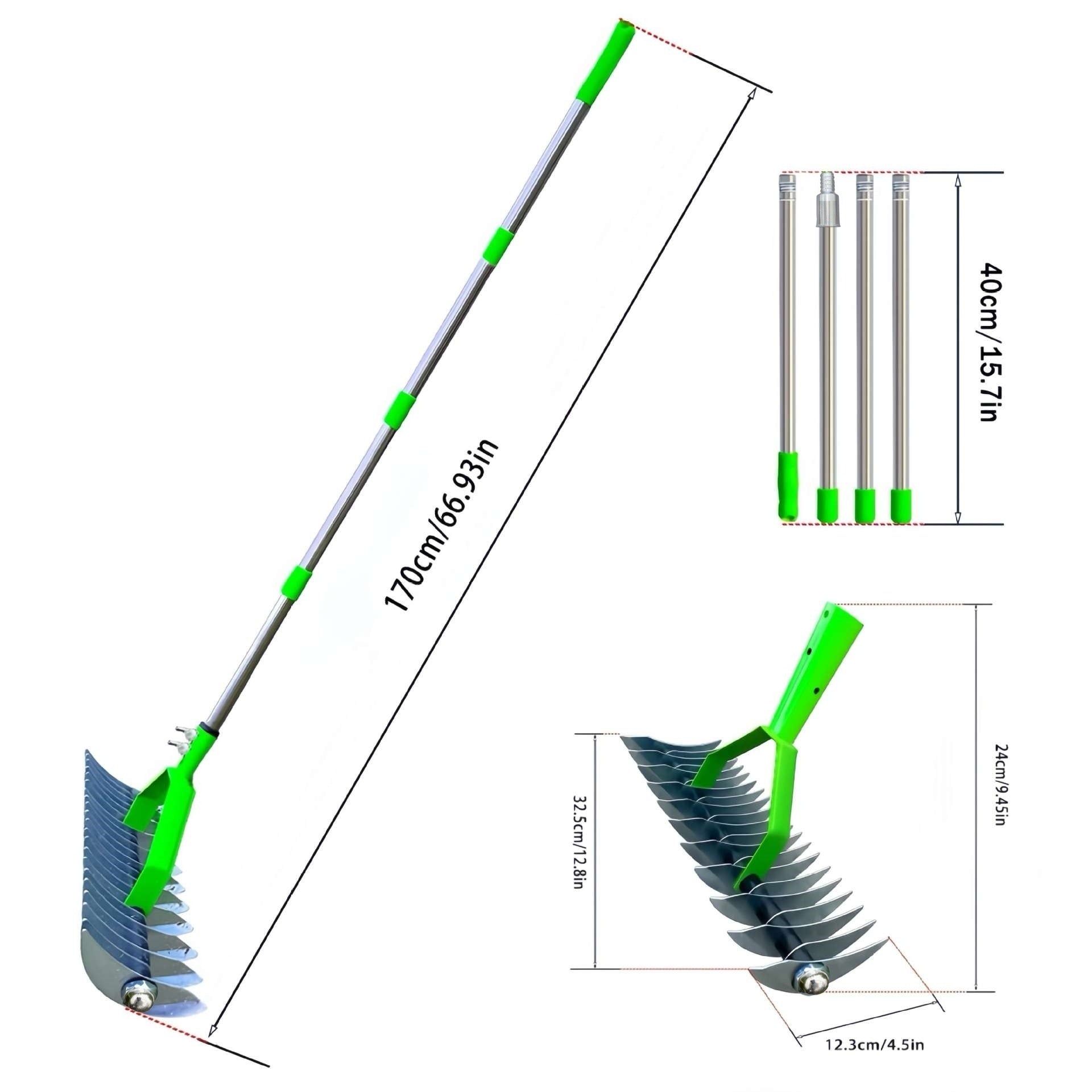 Heavy-Duty Garden Soil Rake